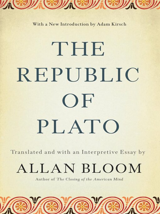 Title details for The Republic of Plato by Allan Bloom - Wait list
